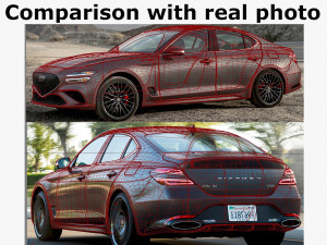 genesis g70 2022 3D Модель