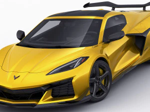 chevrolet corvette 2023 z06 c8 and z06 z07 performance package 3D Model