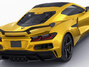 chevrolet corvette 2023 z06 c8 and z06 z07 performance package 3D Model