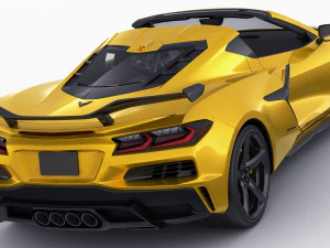 chevrolet corvette 2023 z06 c8 and z06 z07 performance package 3D Model