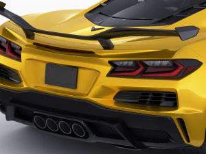 chevrolet corvette 2023 z06 c8 and z06 z07 performance package 3D Model