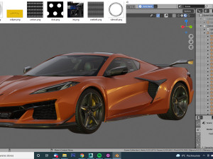 chevrolet corvette 2023 z06 c8 and z06 z07 performance package Modèle 3D