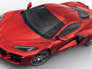 chevrolet corvette 2023 z06 c8 and z06 z07 performance package 3D Model