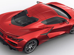 chevrolet corvette 2023 z06 c8 and z06 z07 performance package 3D Model