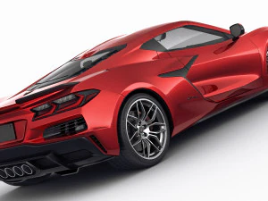 chevrolet corvette 2023 z06 c8 and z06 z07 performance package 3D Model