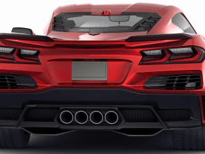 chevrolet corvette 2023 z06 c8 and z06 z07 performance package 3D Model