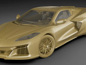chevrolet corvette 2023 z06 c8 and z06 z07 performance package 3D Model
