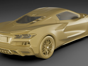 chevrolet corvette 2023 z06 c8 and z06 z07 performance package Modèle 3D