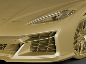 chevrolet corvette 2023 z06 c8 and z06 z07 performance package 3D Model