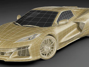 chevrolet corvette 2023 z06 c8 and z06 z07 performance package 3D Model
