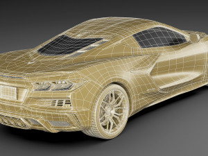 chevrolet corvette 2023 z06 c8 and z06 z07 performance package Modèle 3D