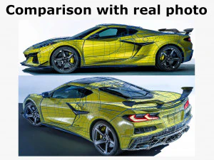chevrolet corvette 2023 z06 c8 and z06 z07 performance package 3D Model