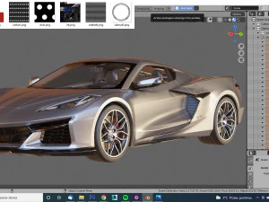 chevrolet corvette 2023 z06 c8 and z06 z07 performance package 3D Model