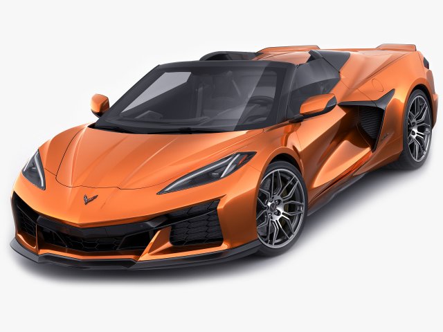 chevrolet corvette z06 c8 convertible 2023 3Dモデル .c4d .max .obj .3ds .fbx .stl .blend