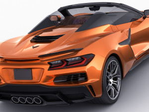 chevrolet corvette z06 c8 convertible 2023 3Dモデル