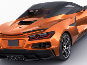 chevrolet corvette z06 c8 convertible 2023 3Dモデル