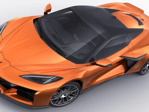 chevrolet corvette z06 c8 convertible 2023 3D Model