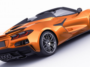 chevrolet corvette z06 c8 convertible 2023 3Dモデル