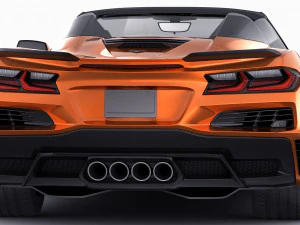 chevrolet corvette z06 c8 convertible 2023 3D Model
