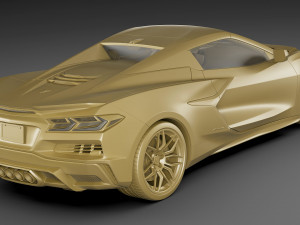 chevrolet corvette z06 c8 convertible 2023 3Dモデル