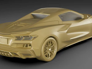 chevrolet corvette z06 c8 convertible 2023 3D Model
