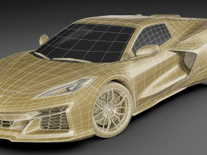 chevrolet corvette z06 c8 convertible 2023 3Dモデル