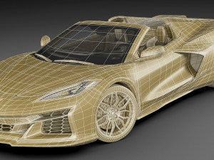 chevrolet corvette z06 c8 convertible 2023 3Dモデル
