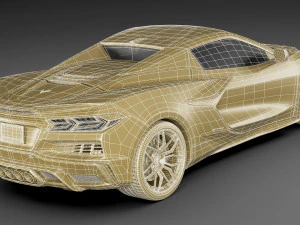 chevrolet corvette z06 c8 convertible 2023 3D Model