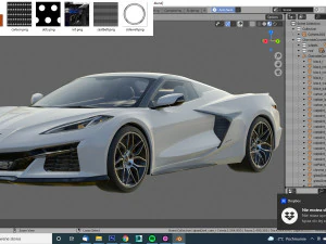 chevrolet corvette z06 c8 convertible 2023 3D Model