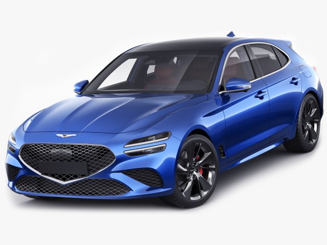 genesis g70 shooting brake 2022 3D Model .c4d .max .obj .3ds .fbx .stl .blend 