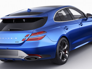 genesis g70 shooting brake 2022 3D Model