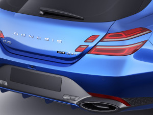 genesis g70 shooting brake 2022 3D Model
