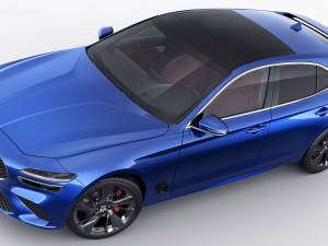 genesis g70 shooting brake 2022 3D Model