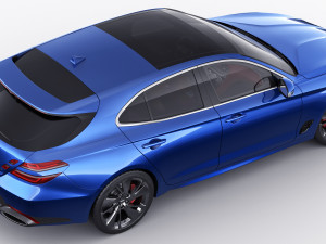 genesis g70 shooting brake 2022 3D Model