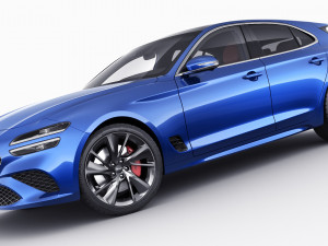 genesis g70 shooting brake 2022 3D Model