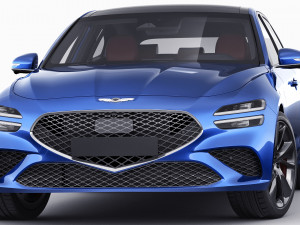 genesis g70 shooting brake 2022 3D Model