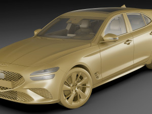 genesis g70 shooting brake 2022 3D Model