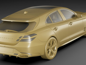 genesis g70 shooting brake 2022 3D Model