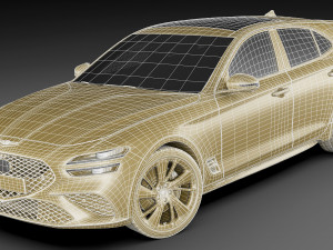 genesis g70 shooting brake 2022 3D Model