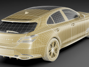 genesis g70 shooting brake 2022 3D Model
