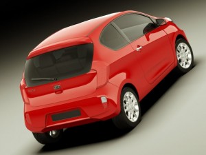 kia picanto 2012 3door Modèle 3D