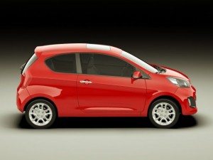 kia picanto 2012 3door Modèle 3D