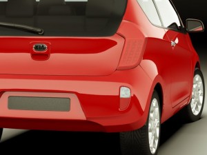 kia picanto 2012 3door Modèle 3D