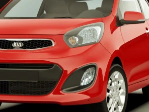 kia picanto 2012 3door 3D Model