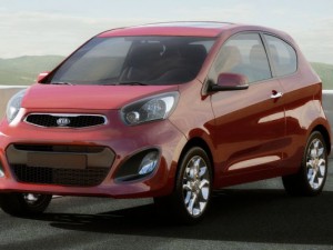 kia picanto 2012 3door Modèle 3D