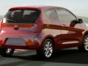 kia picanto 2012 3door 3D Model