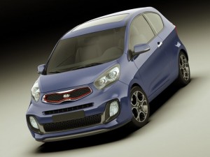 kia picanto sport 2012 3door 3D Model