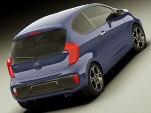 kia picanto sport 2012 3door 3D-Modell
