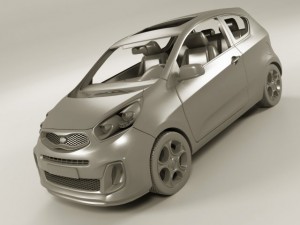 kia picanto sport 2012 3door 3D-Modell