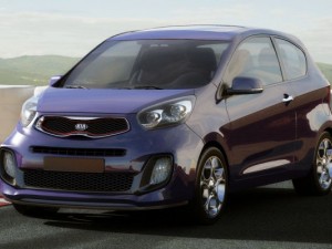 kia picanto sport 2012 3door 3D-Modell